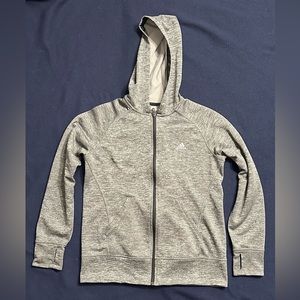Adidas Women’s Full Zip Thumbhole Two Pocket Hoodie Size M
